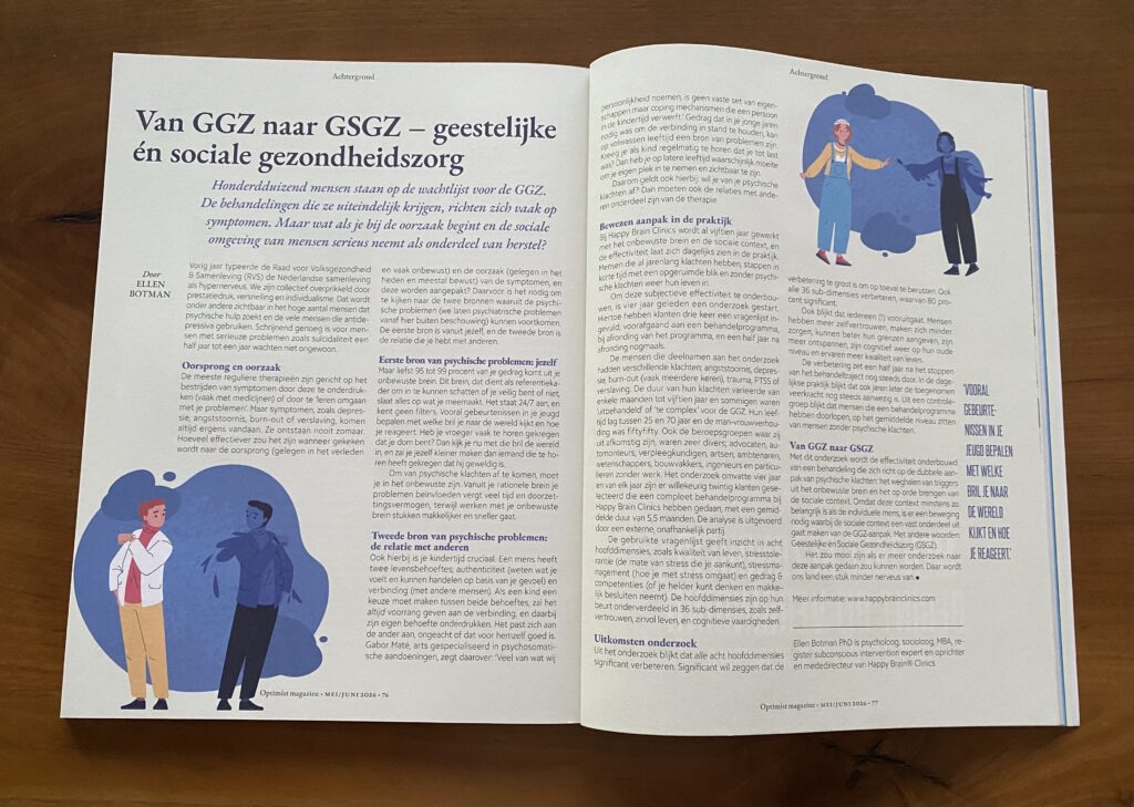 Optimist: Van GGZ naar GSGZ – geestelijke én sociale gezondheidszorg